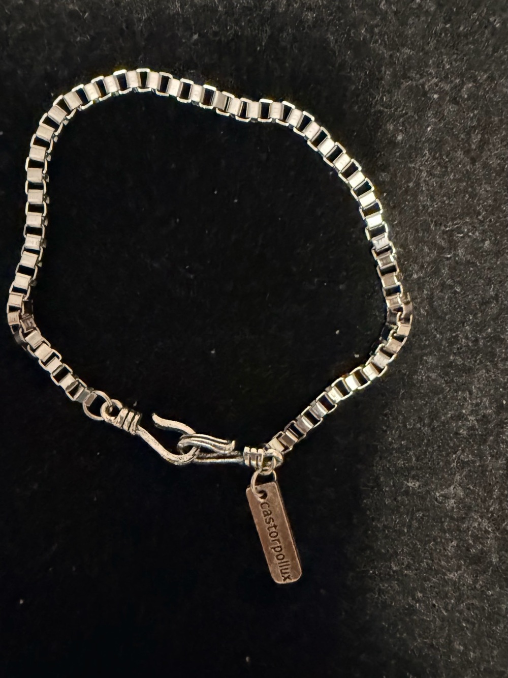 Sterling Silver Box Chain Bracelet for Women